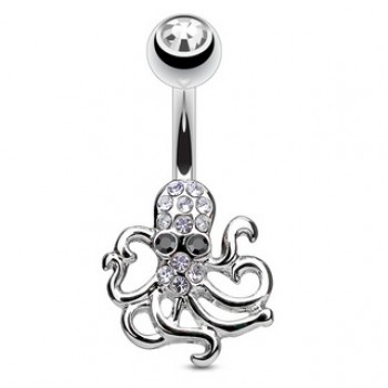 Octopus Belly Bar Navel Ring